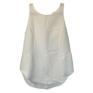 CAbi Women's White Medium‎ Jubilee Tank Top Sleeveless Tunic Tank Blouse
